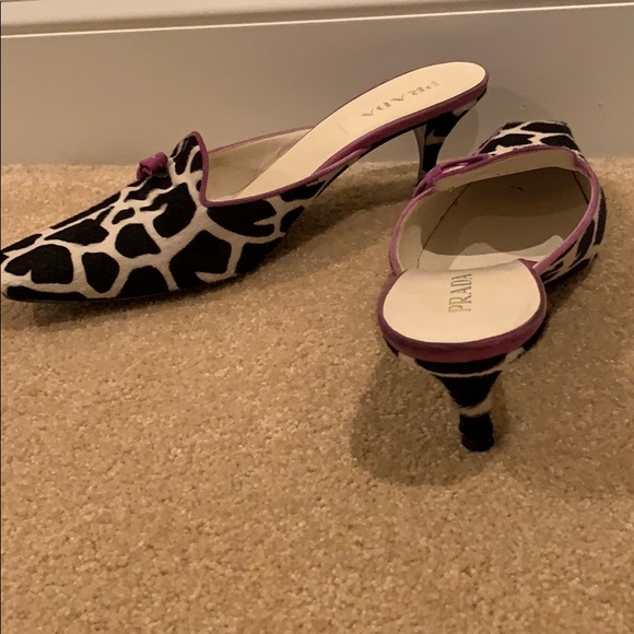 Prada animal print hair calf mules - Picture 3 of 4